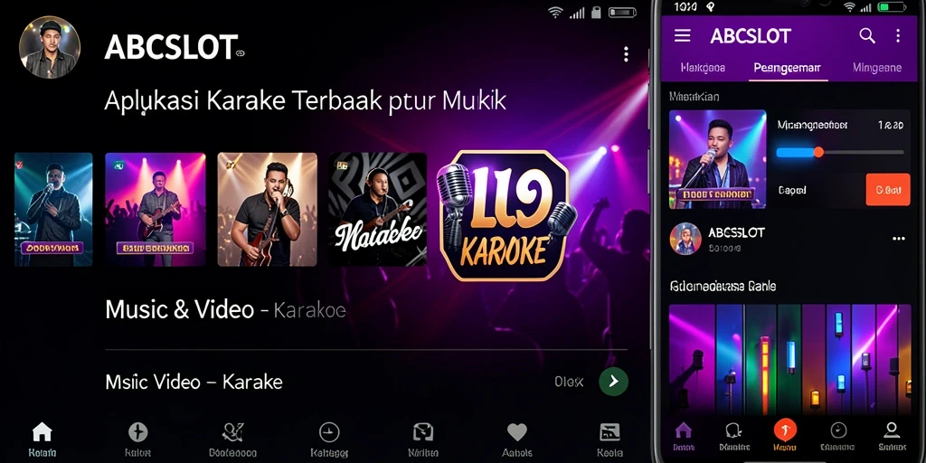 Tampilan antarmuka ABCSLOT yang menarik dan fungsional untuk karaoke.