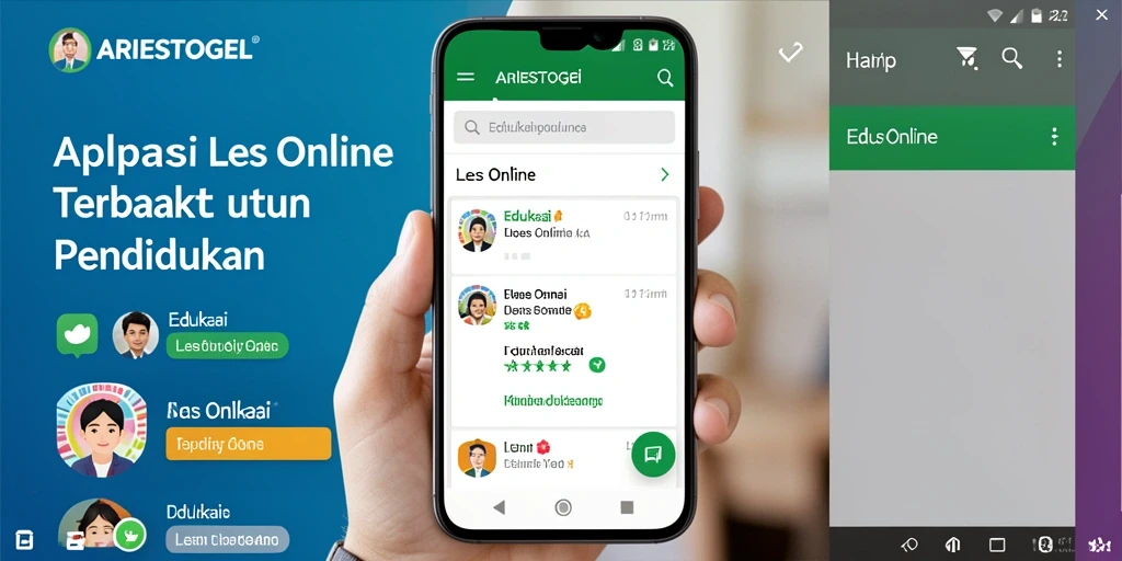 Antarmuka ARIESTOGEL yang menarik dan mudah digunakan untuk Les Online.