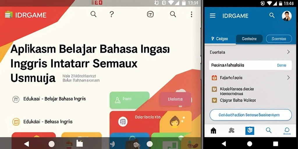 Antarmuka pengguna IDRGAME yang menarik dan fungsional.